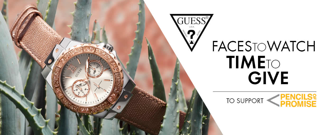 GUESS Watches Partners up with Pencils of Promise