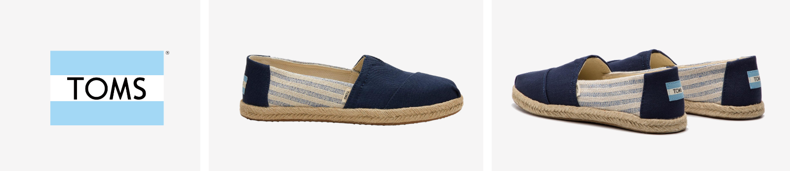 TOMS | Navy Stripes Espadrilles