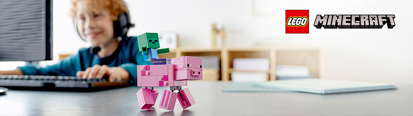 LEGO® Minecraft | BigFig Pig with Baby Zombie