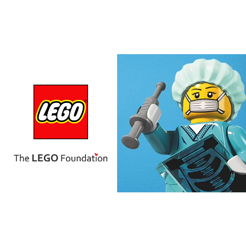 The LEGO Group and the LEGO Foundation support  families and frontline healthcare workers.