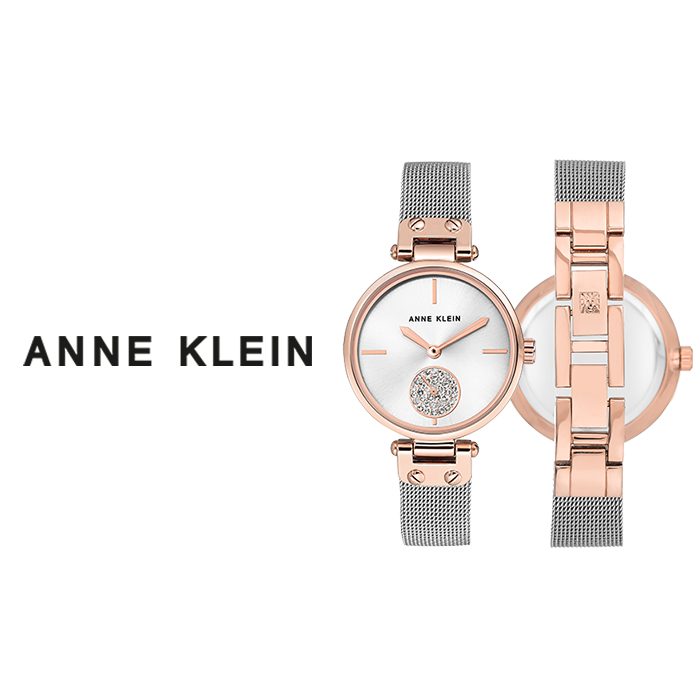 Anne Klein's trendy Swarovski® crystal-accented watch