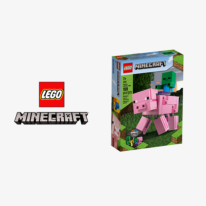 LEGO® Minecraft | BigFig Pig with Baby Zombie