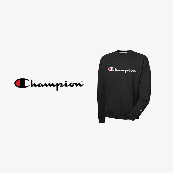 Zoom on the Champion PowerBlend Graphic Crew 